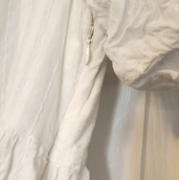 Cupio White Puff Sleeve Mini Dress - Picture 3 of 4